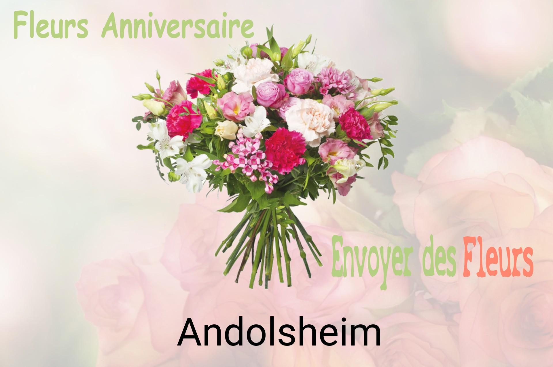 Bouquet de fleurs d’anniversaire livré à Andolsheim