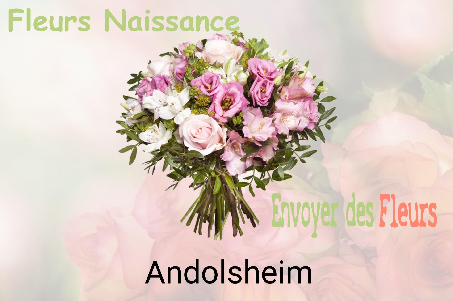 Bouquet de fleurs de naissance livré à Andolsheim